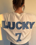 Handmade "Lucky 7" Patchwork Tee